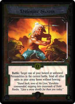 L5R : STRATEGY : Defensive Screen - (Promo GE) - FOIL