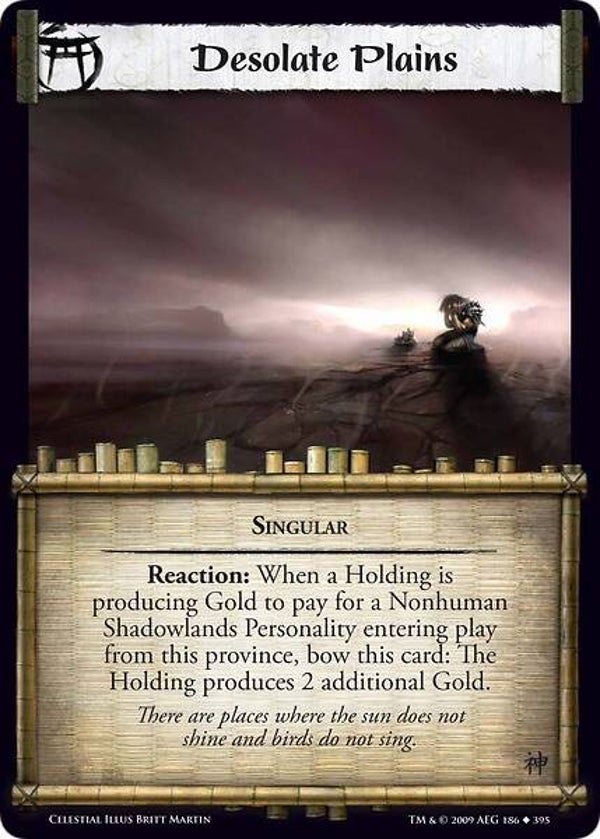 L5R : REGION : Desolate Plains (CELESTIAL ED) - U