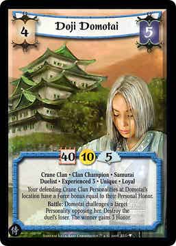 L5R : CLAN : CRANE : Doji Domotai • Exp 3 (Promo SAM)