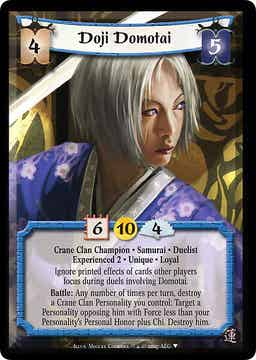 L5R : CLAN : CRANE : Doji Domotai • Exp 2 (Promo LE)