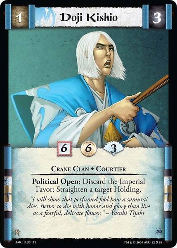 L5R : CLAN : CRANE : Doji Kishio (Death at Koten (DaK)) - FIXED