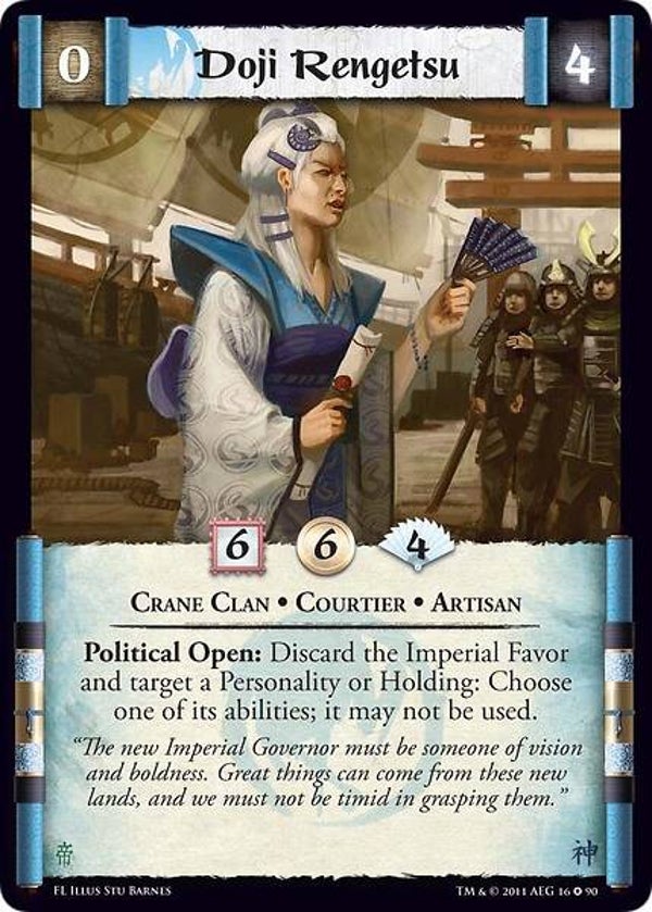L5R : CLAN : CRANE : Doji Rengetsu (Forgotten Legacy (FL)) - FIXED