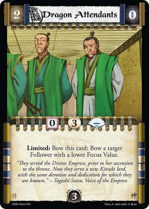L5R : FOLLOWER : Dragon Attendants (Death at Koten (DaK)) - FIXED