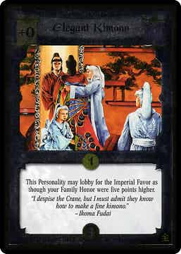 L5R : ITEM : Elegant Kimono (Promo GE (CLAN RIVALS)) - FOIL