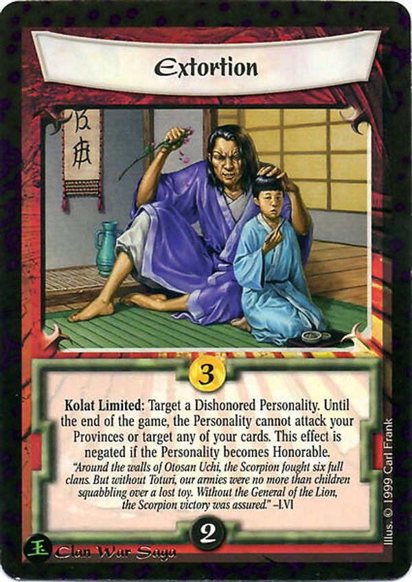 L5R : STRATEGY : Extortion - (Promo CWS)