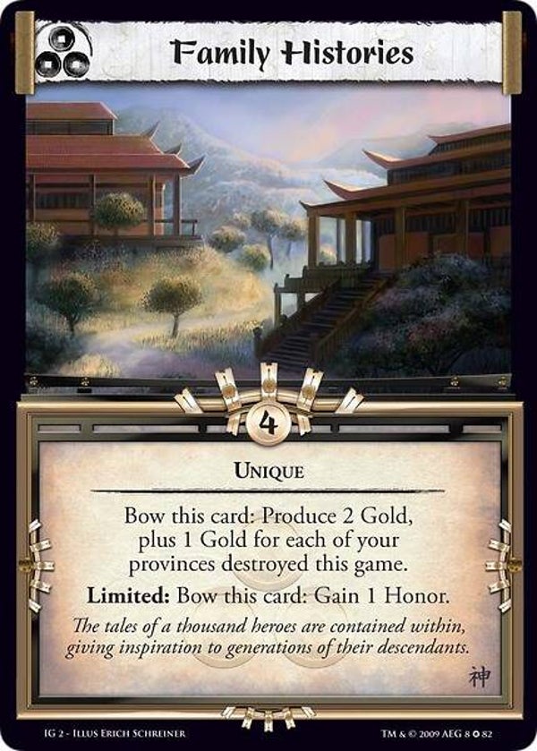 L5R : HOLDING : Family Histories (The Imperial Gift 2 (IG2)) - FIXED