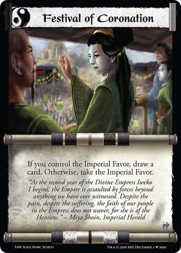 L5R : EVENT : Festival of Coronation - (Promo EAW (CE))