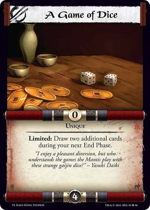 L5R : STRATEGY : A Game of Dice (Forgotten Legacy (FL)) - FIXED