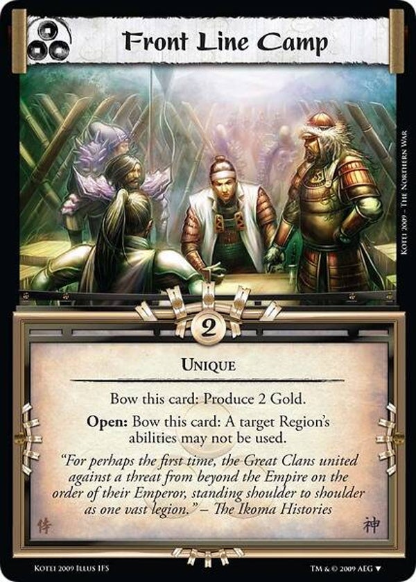 L5R : HOLDING : Front Line Camp - (Promo SAM)
