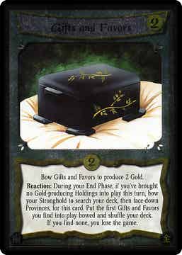L5R : HOLDING : Gifts and Favors - (Promo GE) - FOIL