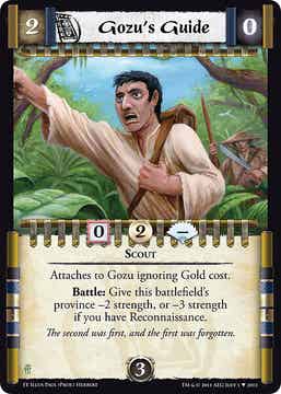 L5R : FOLLOWER : Gozu's Guide - (Promo EE)
