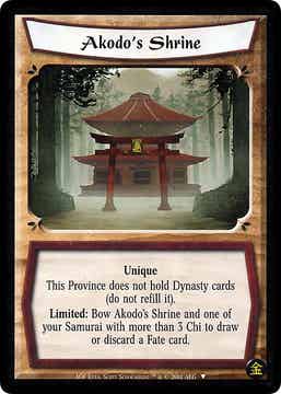 L5R : REGION : Akodo's Shrine - (Promo AOF (GE)) - FOIL