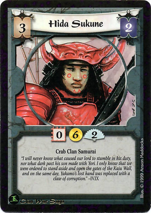 L5R : CLAN : CRAB : Hida Sukune (Promo CWS)