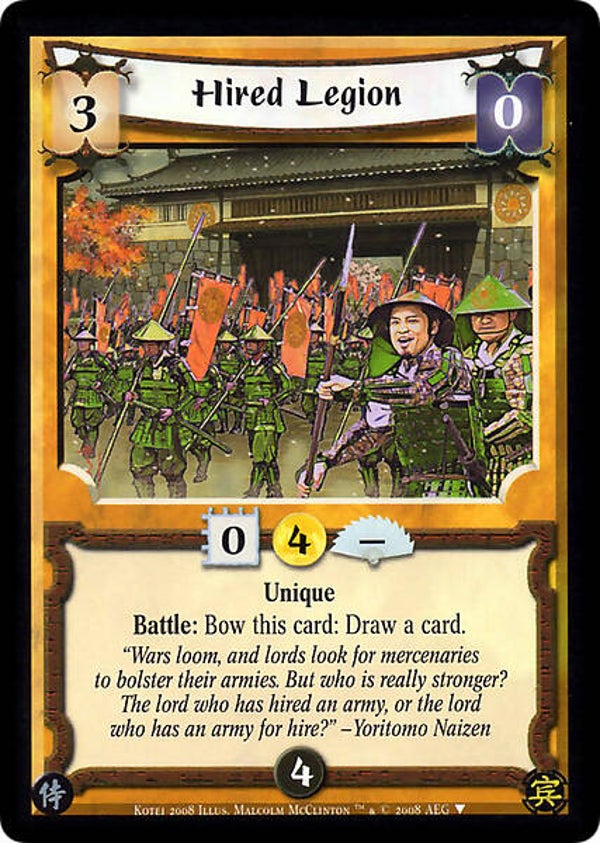 L5R : FOLLOWER : Hired Legion - (Promo SAM)