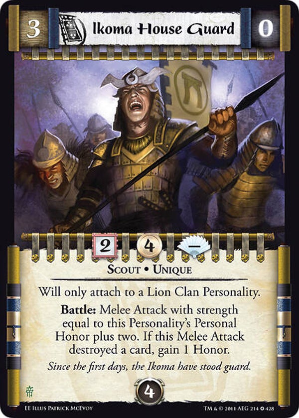 L5R : FOLLOWER : Ikoma House Guard (EMPEROR ED) - FIXED
