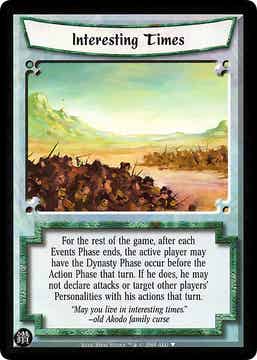 L5R : EVENT : Interesting Times - (Promo DE)