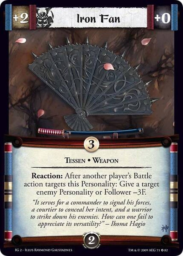 L5R : ITEM : Iron Fan (The Imperial Gift 2 (IG2)) - FIXED