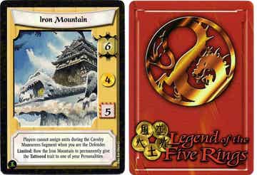 L5R : STRONGHOLD : Iron Mountain - (Promo JADE) - MON BACK