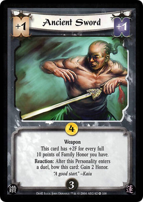 L5R : ITEM : Ancient Sword (Dawn of the Empire (DotE)) - FIXED