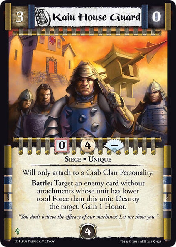 L5R : FOLLOWER : Kaiu House Guard (EMPEROR ED) - FIXED