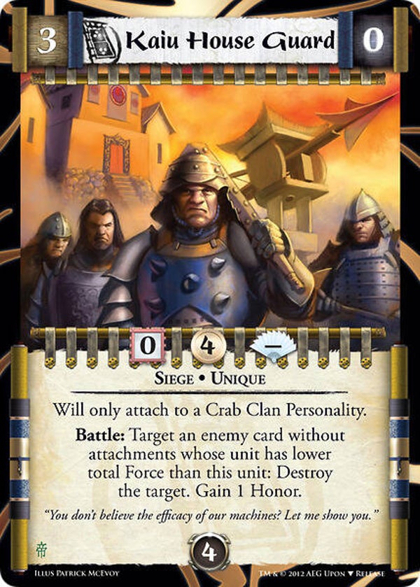 L5R : FOLLOWER : Kaiu House Guard - (Promo EE)