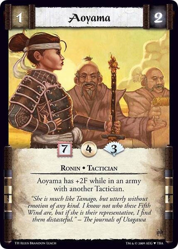 L5R : CLAN : UNALIGNED : Aoyama (Promo TH (CE))