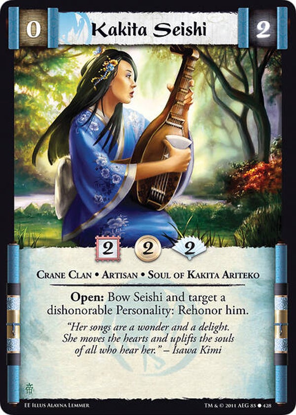 L5R : CLAN : CRANE : Kakita Seishi (EMPEROR ED) - C