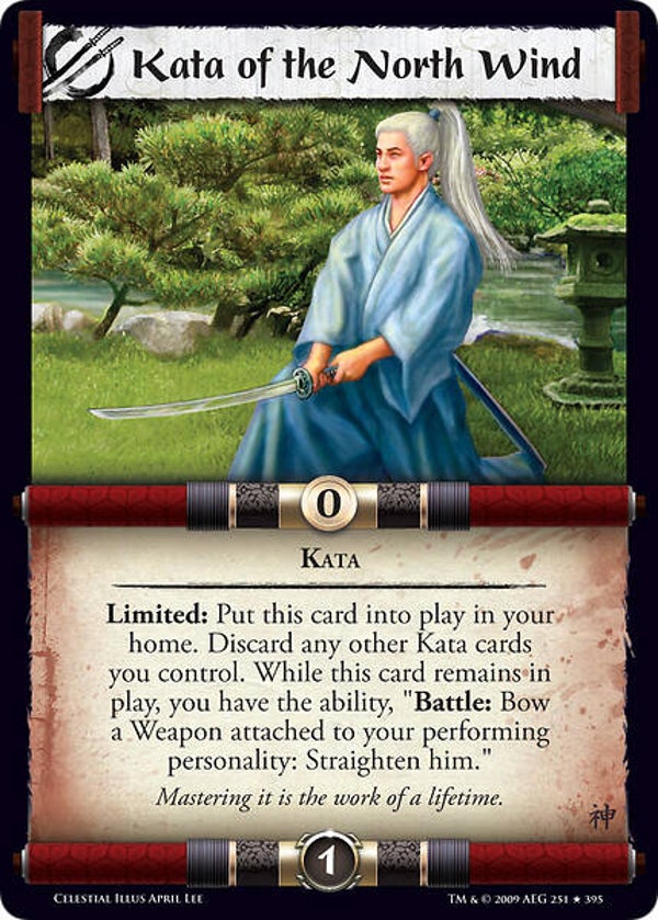 L5R : STRATEGY : Kata of the North Wind V.2 (CE15 version Errated - 251/395 - Reprint)