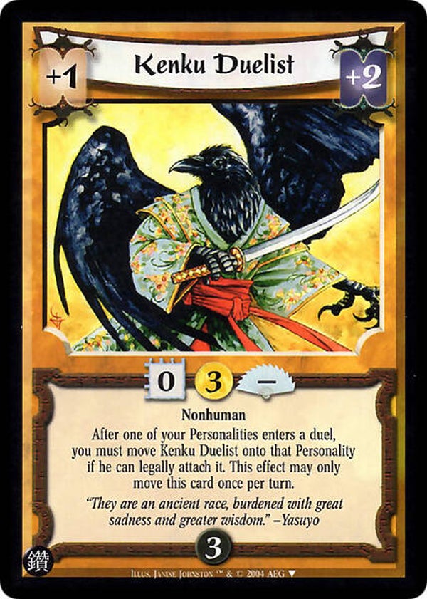 L5R : FOLLOWER : Kenku Duelist - (Promo DE)