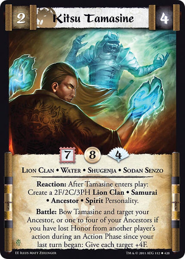 L5R : CLAN : LION : Kitsu Tamasine (EMPEROR ED) - U