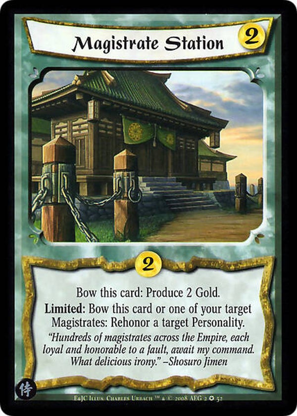 L5R : HOLDING : Magistrate Station (Test of the Emerald and Jade Championships (E&JC)) - FIXED