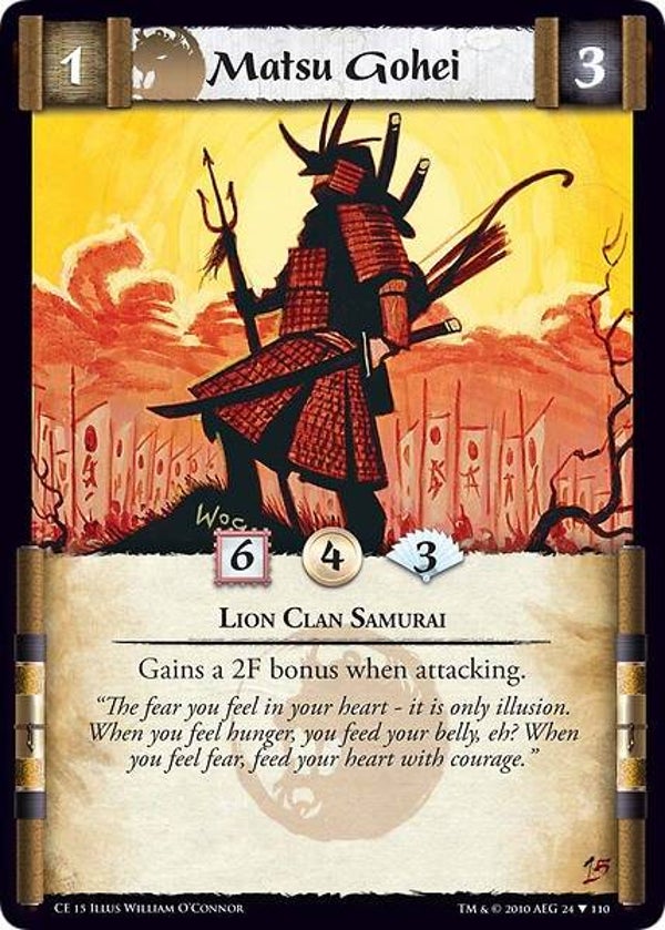 L5R : CLAN : LION : Matsu Gohei (Promo CE15 - 24/110)