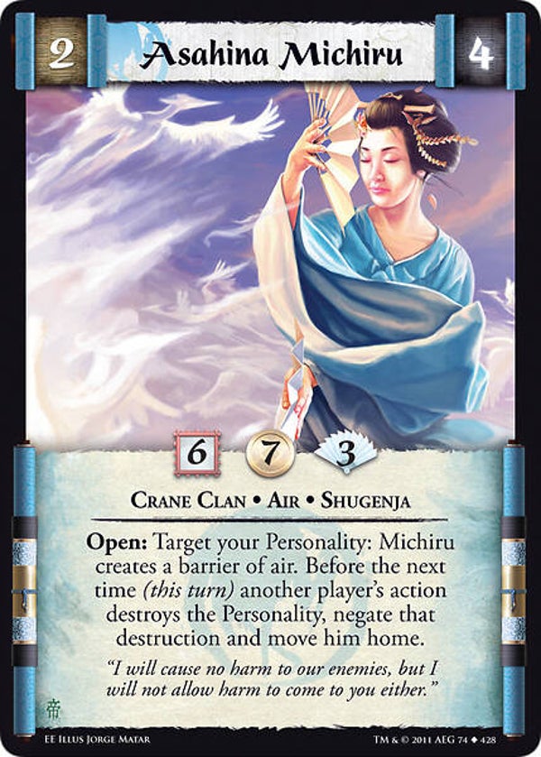 L5R : CLAN : CRANE : Asahina Michiru (EMPEROR ED) - U