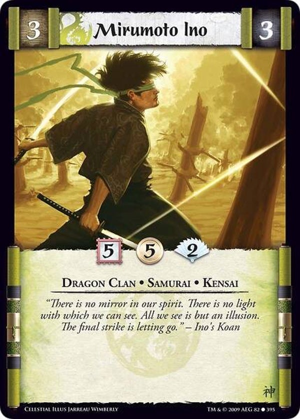L5R : CLAN : DRAGON :  Mirumoto Ino (CELESTIAL ED) - C