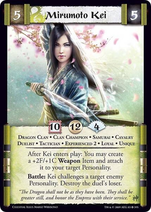 L5R : CLAN : DRAGON : Mirumoto Kei • Exp 2 (CELESTIAL ED) - FIXED