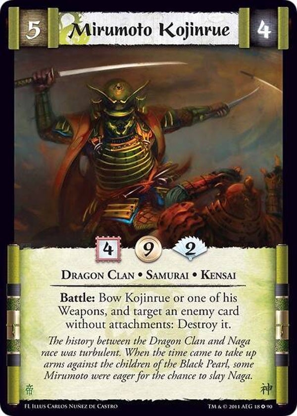 L5R : CLAN : DRAGON : Mirumoto Kojinrue (Forgotten Legacy (FL)) - FIXED