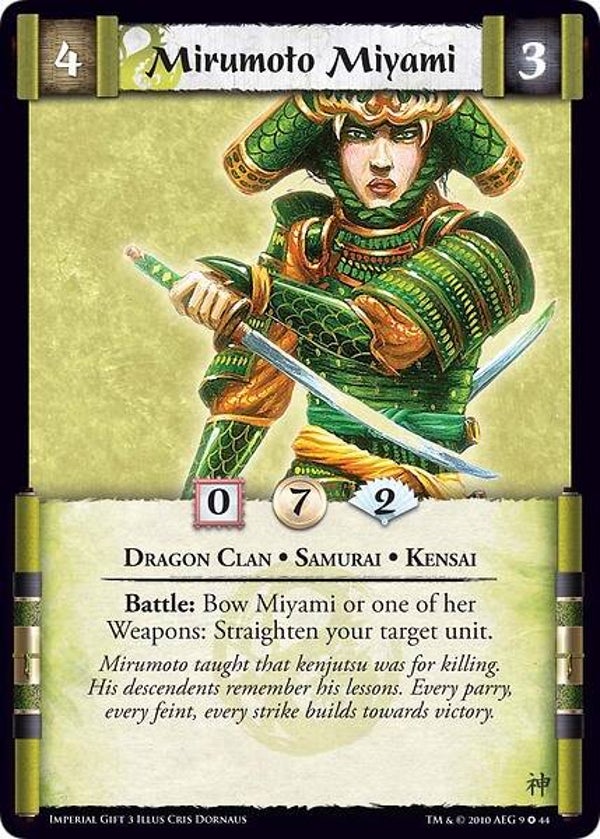 L5R : CLAN : DRAGON : Mirumoto Miyami (The Imperial Gift 3 (Imperial Gift 3)) - FIXED