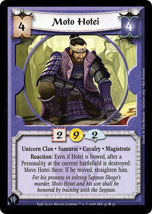 L5R : CLAN : UNICORN : Moto Hotei (Test of the Emerald and Jade Championships (E&JC)) - FIXED