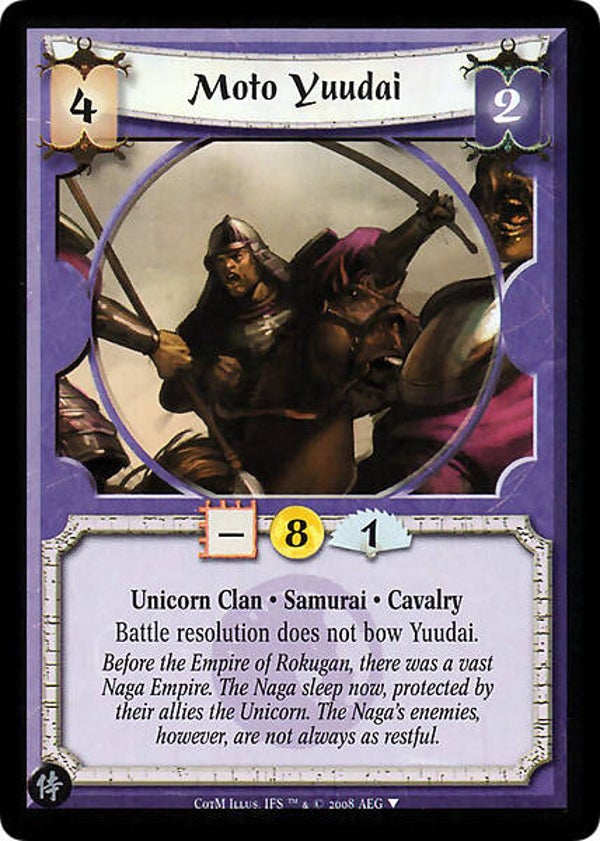 L5R : CLAN : UNICORN : Moto Yuudai (Promo COTM (SAM))