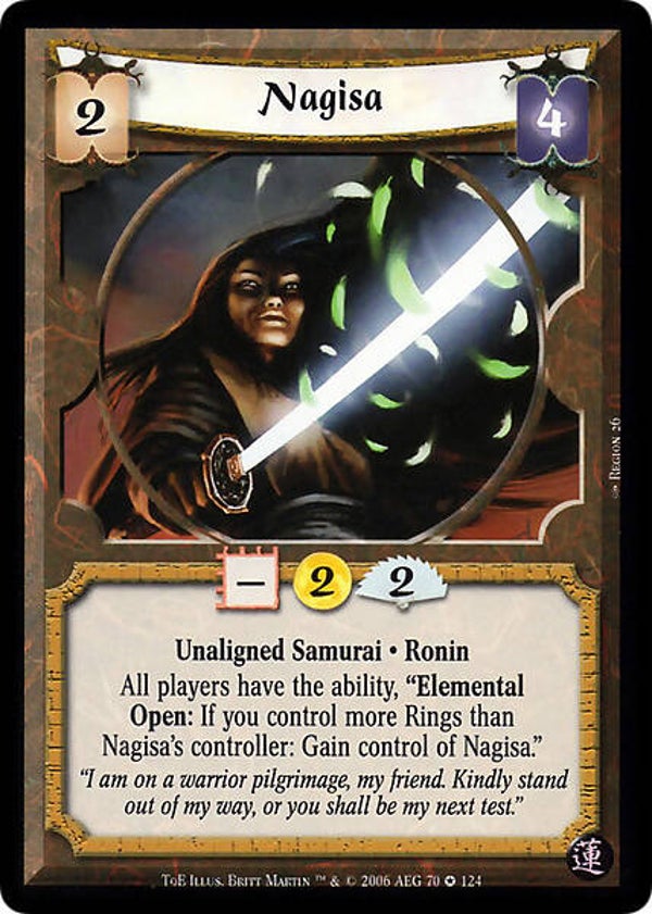 L5R : CLAN : UNALIGNED : Nagisa (Test of Enlightenment (ToE)) - FIXED