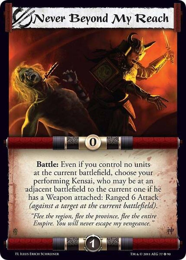 L5R : STRATEGY : Never Beyond My Reach (Forgotten Legacy (FL)) - FIXED