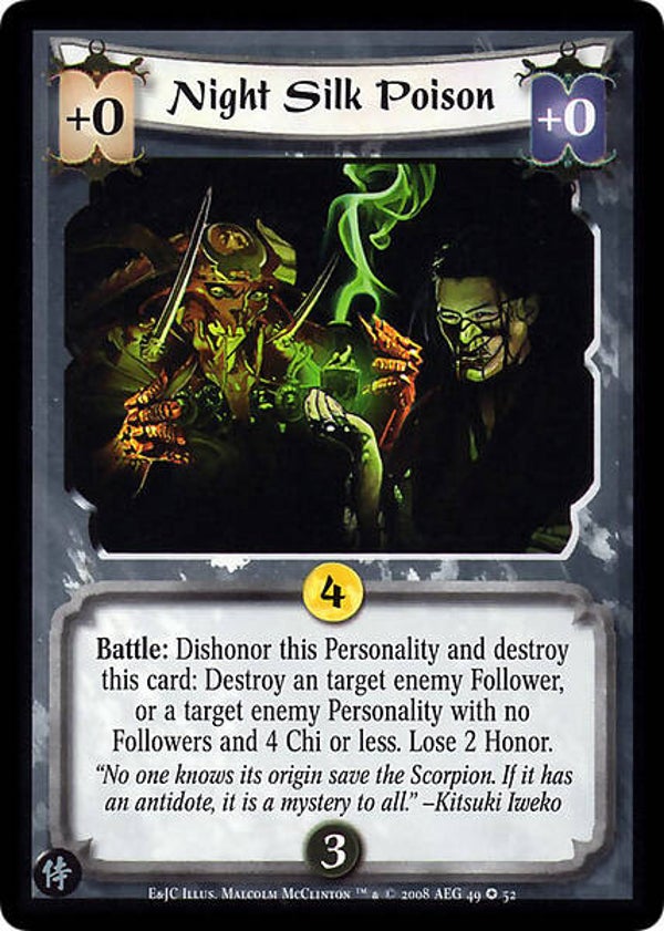 L5R : ITEM : Night Silk Poison (Test of the Emerald and Jade Championships (E&JC)) - FIXED