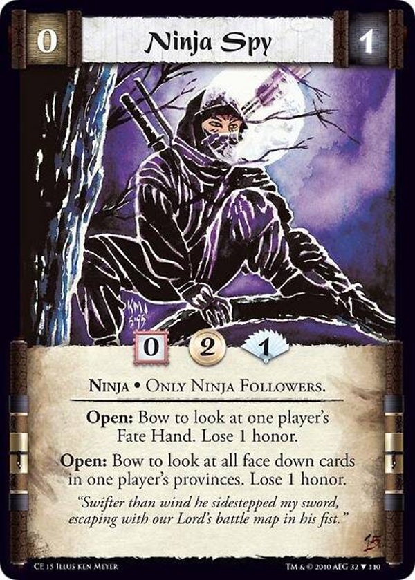 L5R : CLAN : NINJA / UNALIGNED : Ninja Spy (Promo CE15 - 32/110)