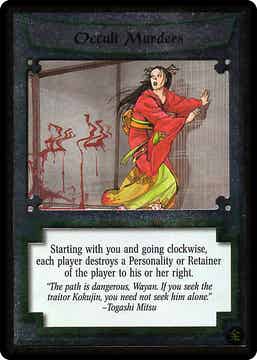 L5R : EVENT :  Occult Murders - (Promo GE (CLAN RIVALS)) - FOIL