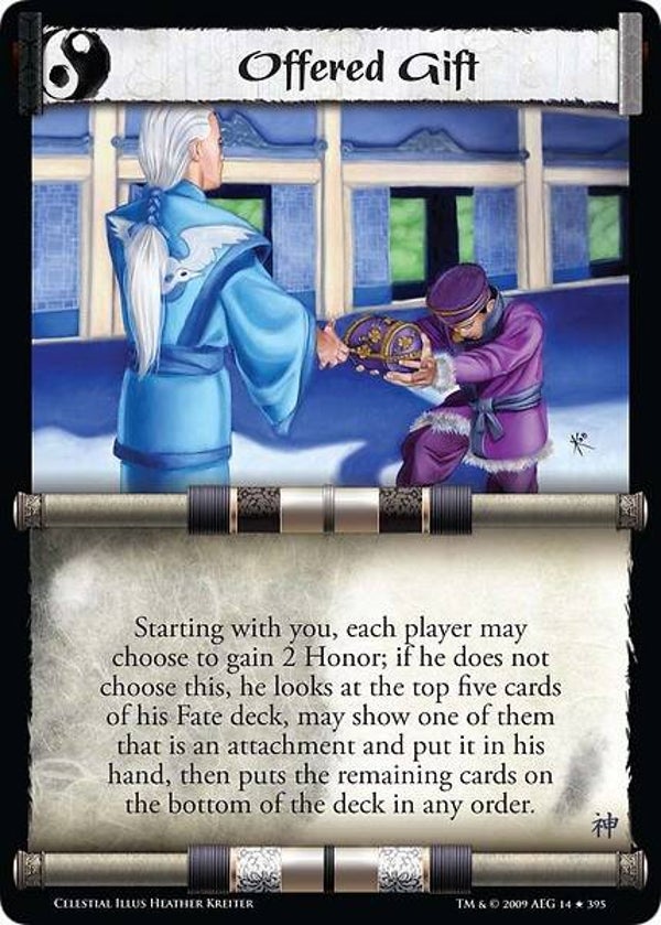 L5R : EVENT : Offered Gift (CELESTIAL ED) - R