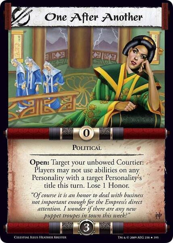 L5R : STRATEGY : One After Another (CELESTIAL ED) - R