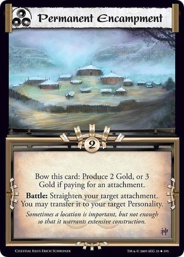 L5R : HOLDING : Permanent Encampment (CELESTIAL ED) - U