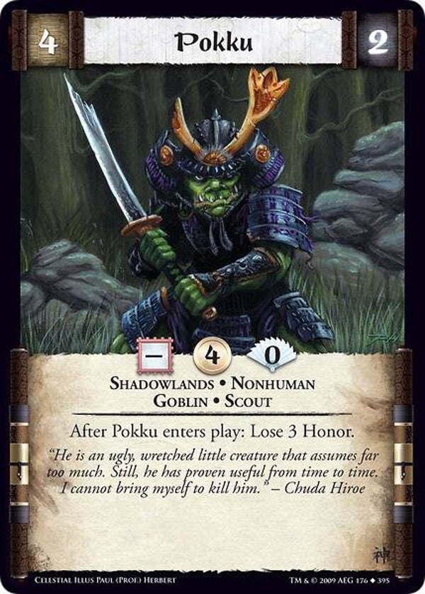 L5R : CLAN : UNALIGNED : Pokku (CELESTIAL ED) - U