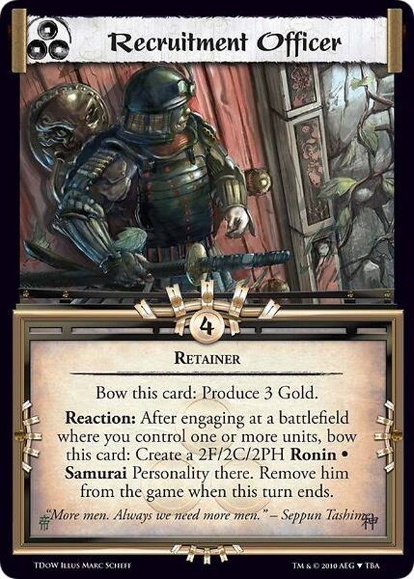 L5R : HOLDING : Recruitment Officer - (Promo TDOW (CE))