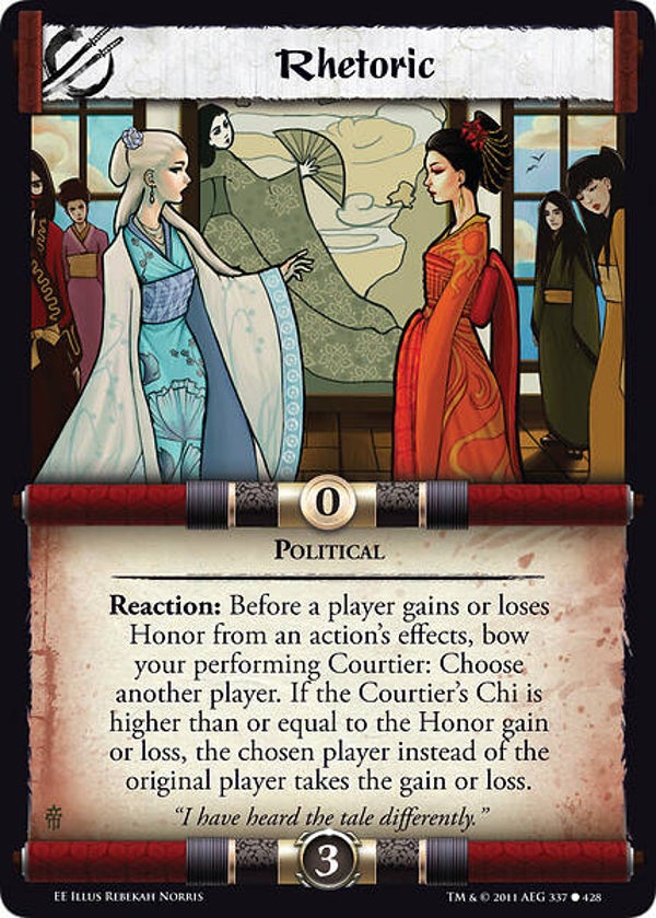 L5R : STRATEGY : Rhetoric (EMPEROR ED) - C